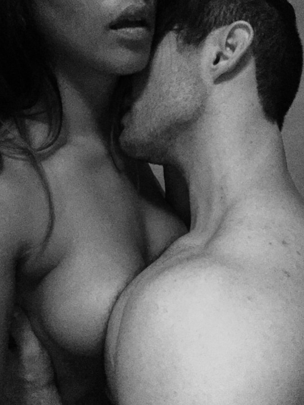 Hot nipple kiss and nude couple sex
