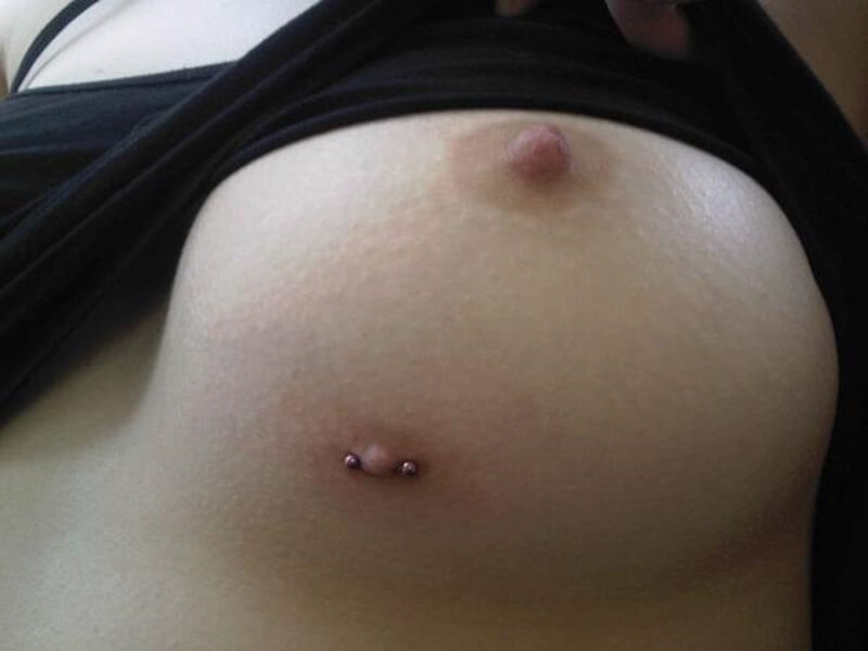 Nipple pierced teen